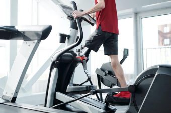 Guy Riding an Elliptical